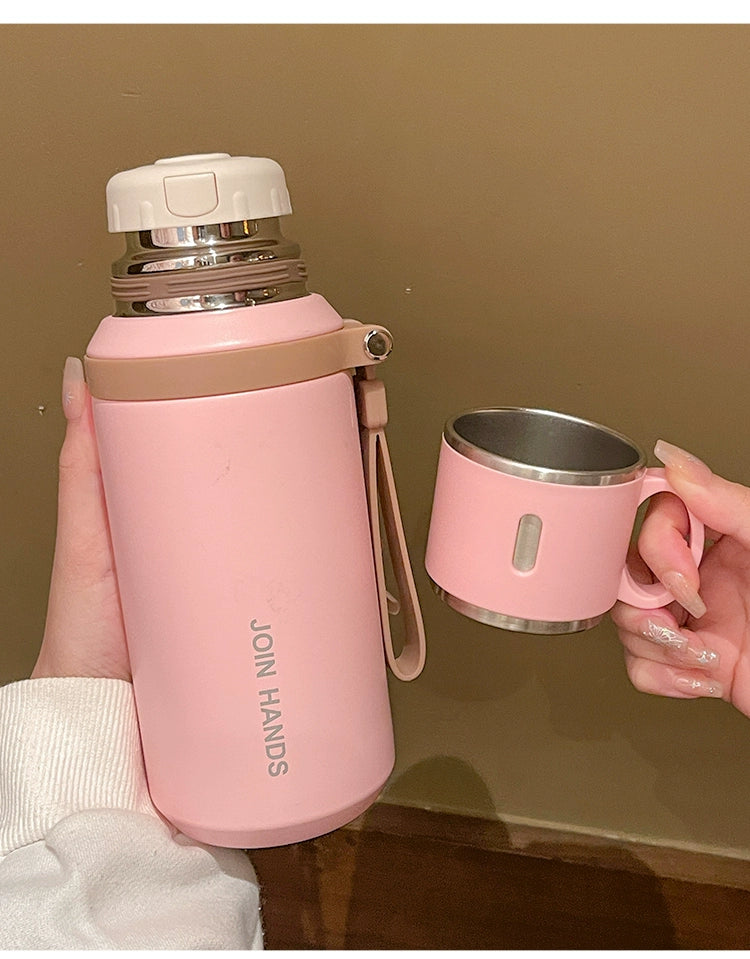 316 Stainless Steel Vacuum Cup for Girls 2024 New Arrival Good-looking with Lid Cup of Tea Water for Students to Go to School