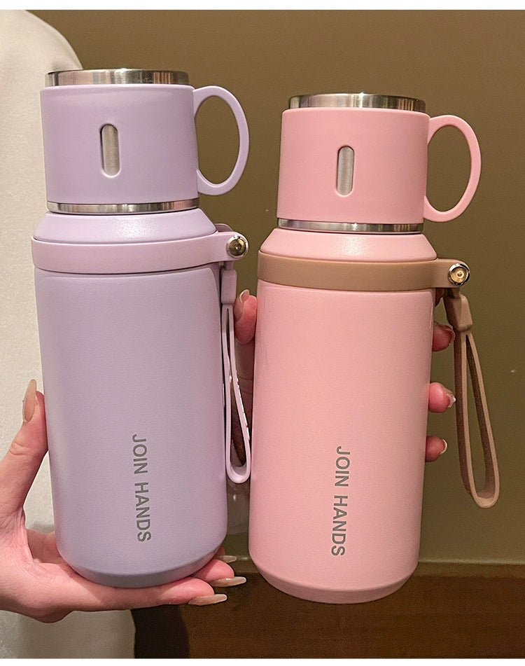 316 Stainless Steel Vacuum Cup for Girls 2024 New Arrival Good-looking with Lid Cup of Tea Water for Students to Go to School