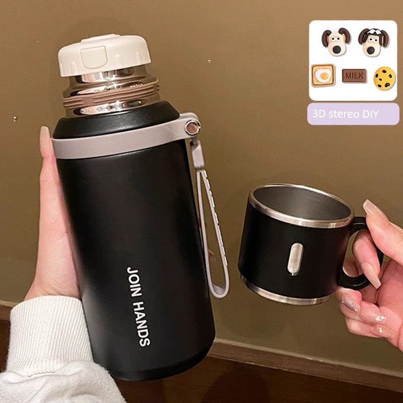 316 Stainless Steel Vacuum Cup for Girls 2024 New Arrival Good-looking with Lid Cup of Tea Water for Students to Go to School