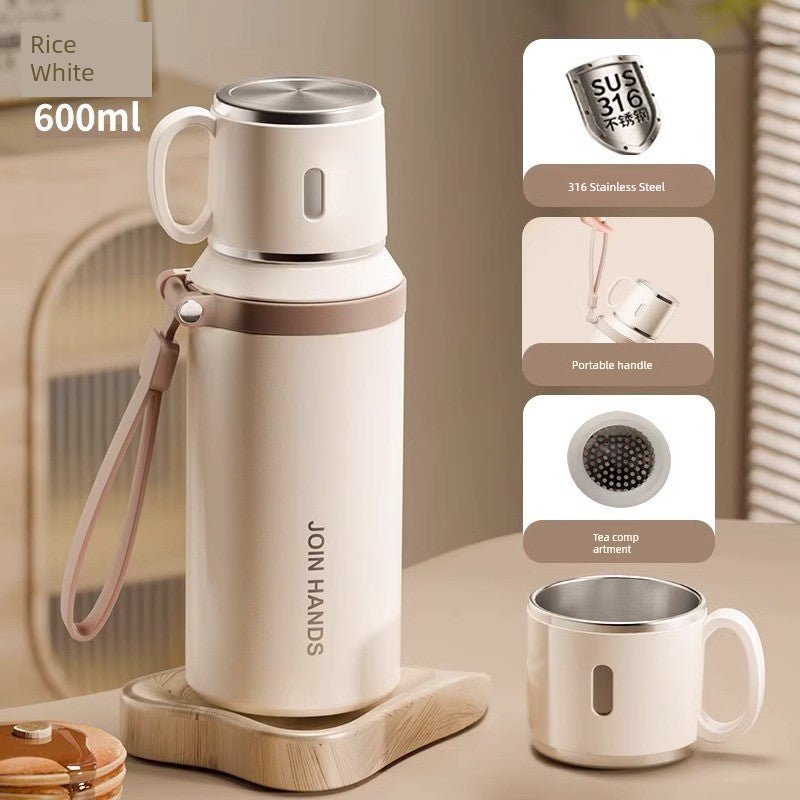 316 Stainless Steel Vacuum Cup for Girls 2024 New Arrival Good-looking with Lid Cup of Tea Water for Students to Go to School