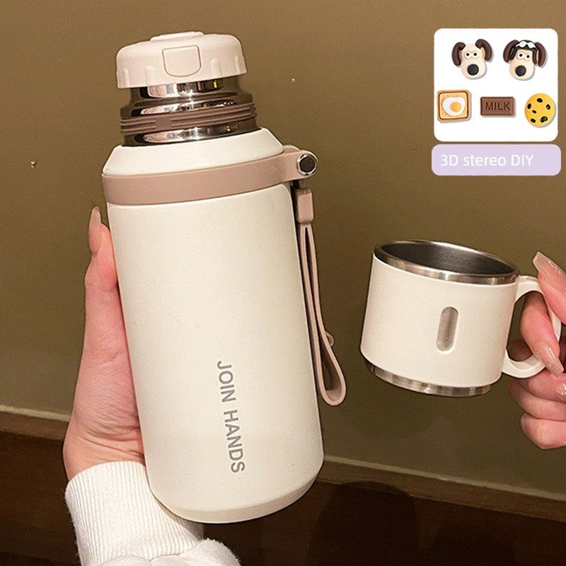 316 Stainless Steel Vacuum Cup for Girls 2024 New Arrival Good-looking with Lid Cup of Tea Water for Students to Go to School