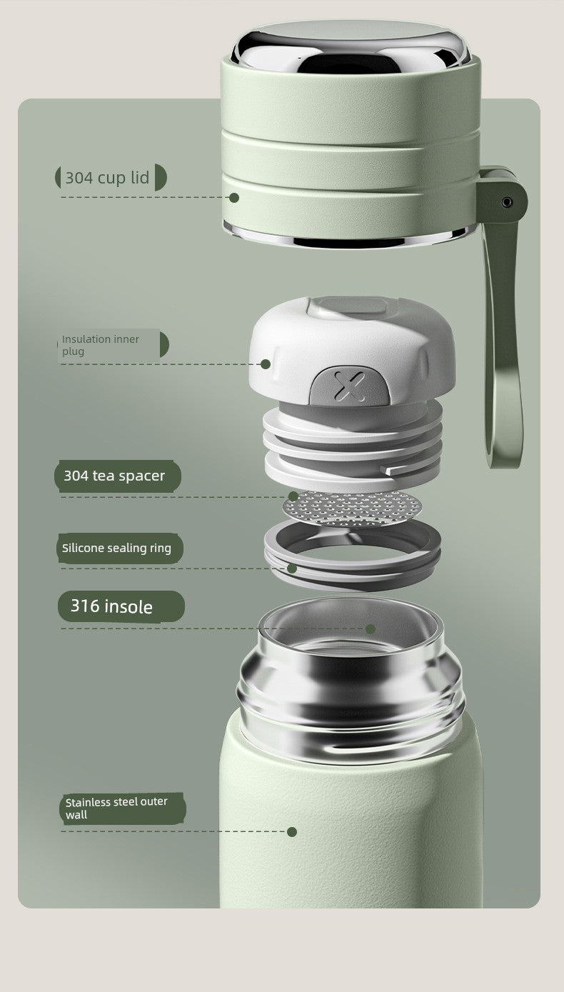 Vacuum Cup Large Capacity Water Cup Female 316 Stainless Steel Kids Student Only Good-looking 2024 New Arrival Cup Male