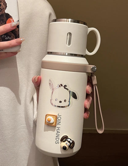 316 Stainless Steel Vacuum Cup for Girls 2024 New Arrival Good-looking with Lid Cup of Tea Water for Students to Go to School
