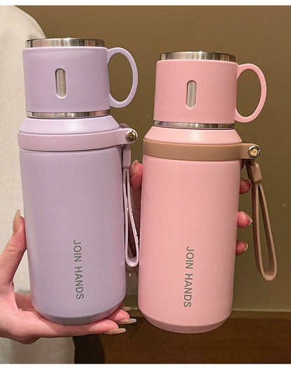 316 Stainless Steel Vacuum Cup for Girls 2024 New Arrival Good-looking with Lid Cup of Tea Water for Students to Go to School