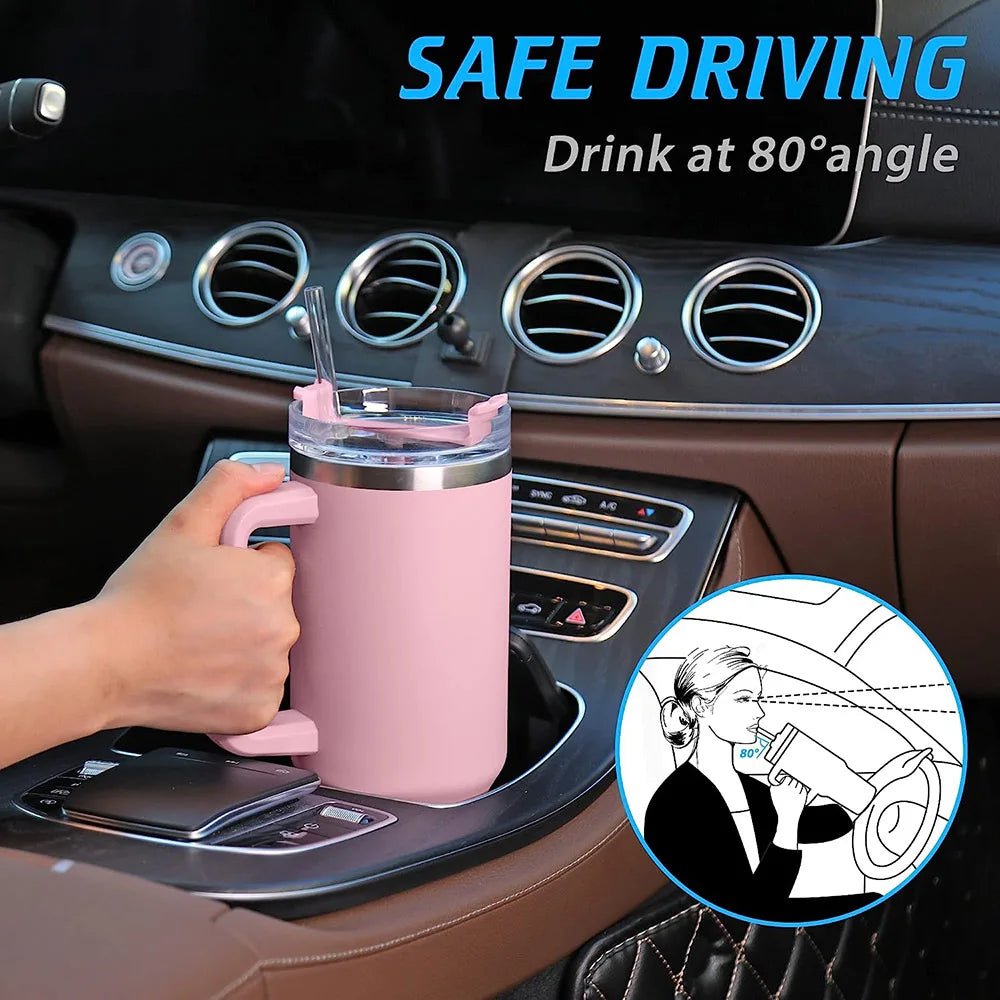 40oz insulated tumbler with handle