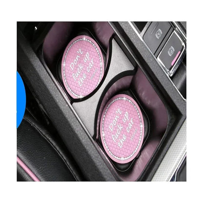 Pink Bling Car Cup Coaster