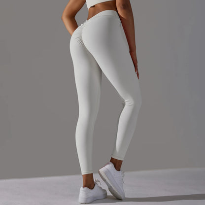 Yoga Leggings Back V Butt Sexy Leggings Women Yoga Pants Fitness Workout Gym Running Leggings High Waist Active Wear Tight Pants