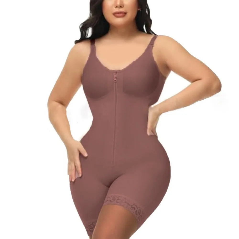 Zipper Front Postpartum Body Shaper