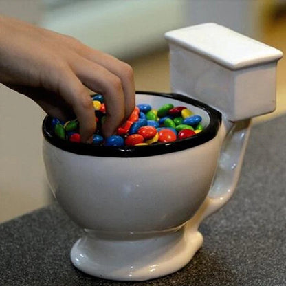 Toilet Mug, Funny 280ml Ceramic Coffee Tea Cup Mug in the Shape of a Toilet – Perfect for Home or Office, Great Mug Gift