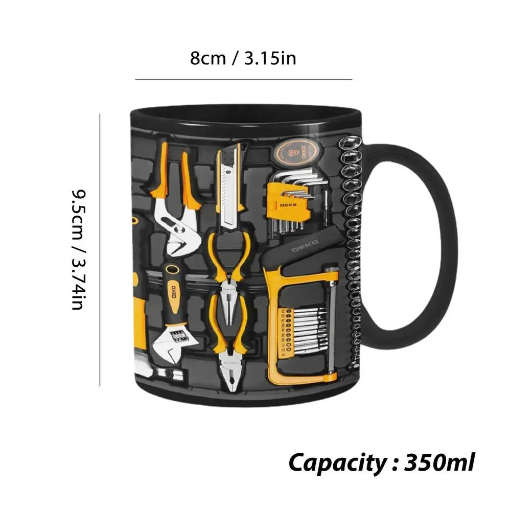 Mechanician Mug Funny Black Ceramic Mug For Coffee Large Tea And Coffee Cup Black Ceramic Mug For Whiskey Juice Wine Beer Soup