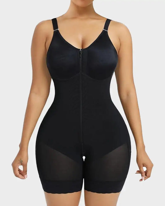 Colombianas Corset High Compression Zipper Crotch Shaper Girdles Woman Adjustable Clasps Buttock Lifter Slim Push Up Body Shaper