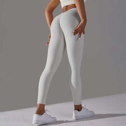 Yoga Leggings Back V Butt Sexy Leggings Women Yoga Pants Fitness Workout Gym Running Leggings High Waist Active Wear Tight Pants
