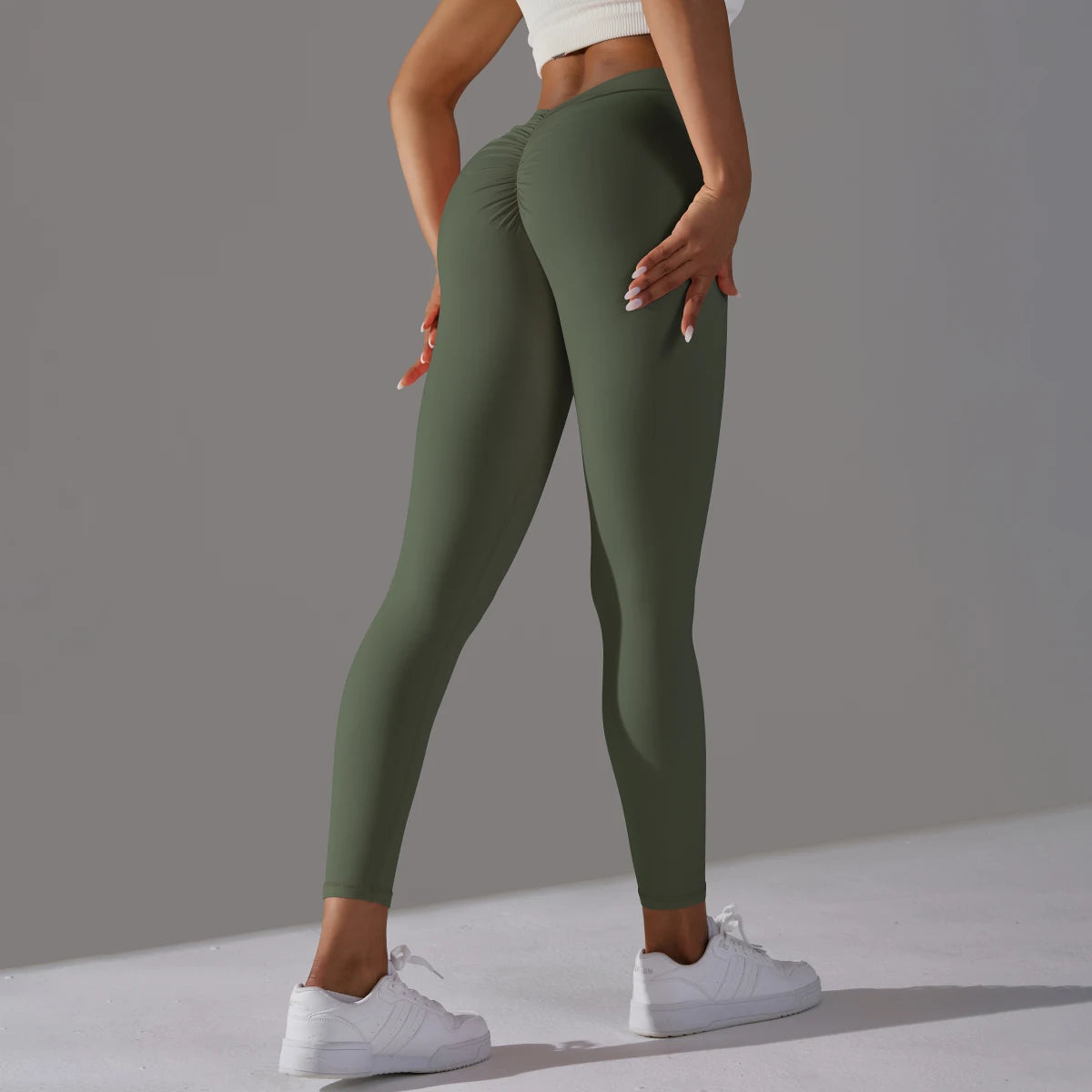 Yoga Leggings Back V Butt Sexy Leggings Women Yoga Pants Fitness Workout Gym Running Leggings High Waist Active Wear Tight Pants