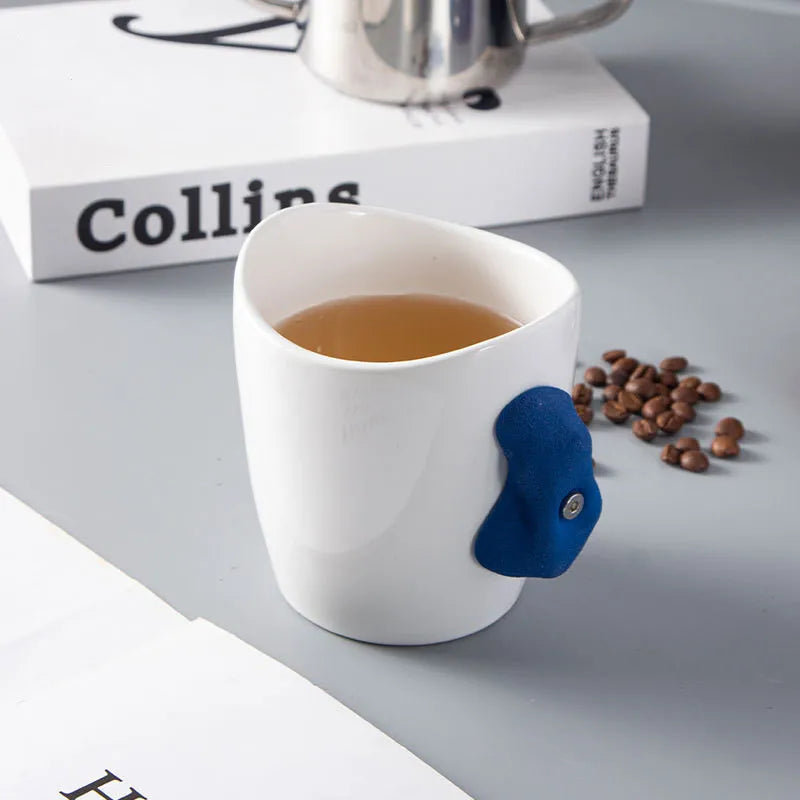 Funny Coffee Climbing Mug Large-capacity High-value Mug Ins Souvenir Creative Ceramic Mug