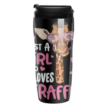 New Just A Girl Who Loves Giraffes Giraffe Lover Gift Travel Coffee Mug Cups And Mugs Coffee Cup Set Thermos Mug