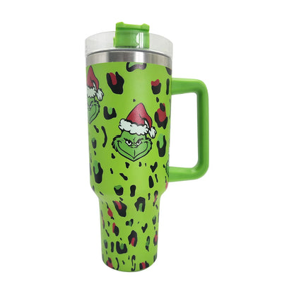 Christmas tumbler with handle