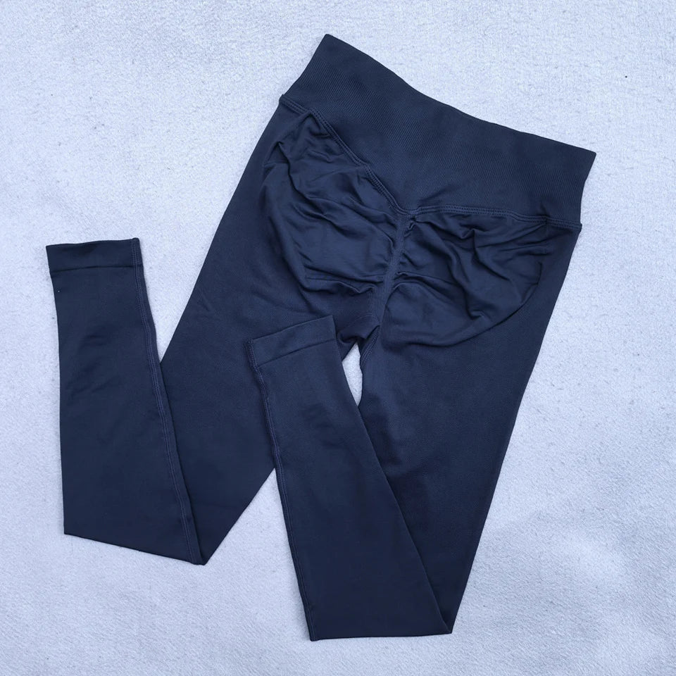 Low Ribbed Waistband Sports Tights