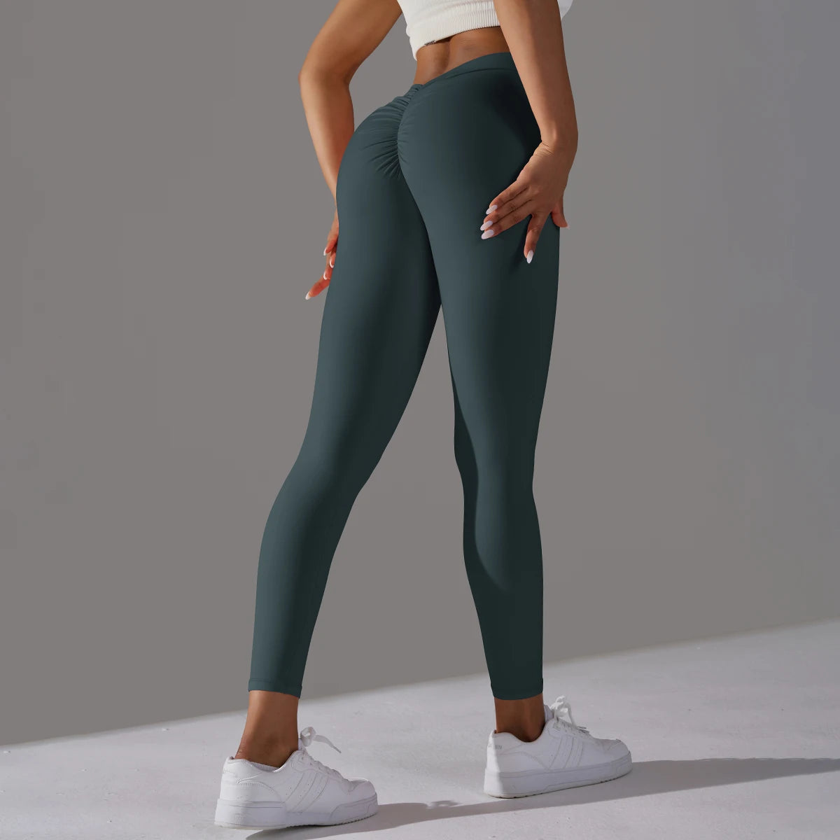 Yoga Leggings Back V Butt Sexy Leggings Women Yoga Pants Fitness Workout Gym Running Leggings High Waist Active Wear Tight Pants