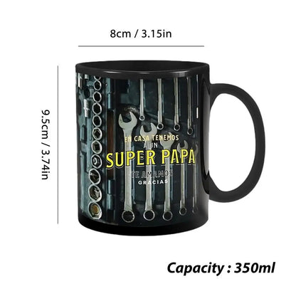 Mechanician Mug Funny Black Ceramic Mug For Coffee Large Tea And Coffee Cup Black Ceramic Mug For Whiskey Juice Wine Beer Soup