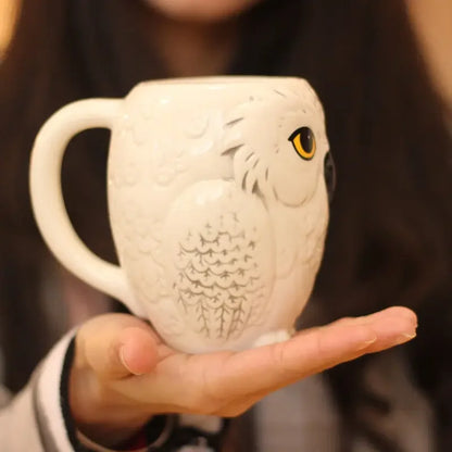 Owl Ceramic Mug 3D Animal Shape Coffee Milk Juice Breakfast Cup Personality Creative Gift Graduation Friends Gift