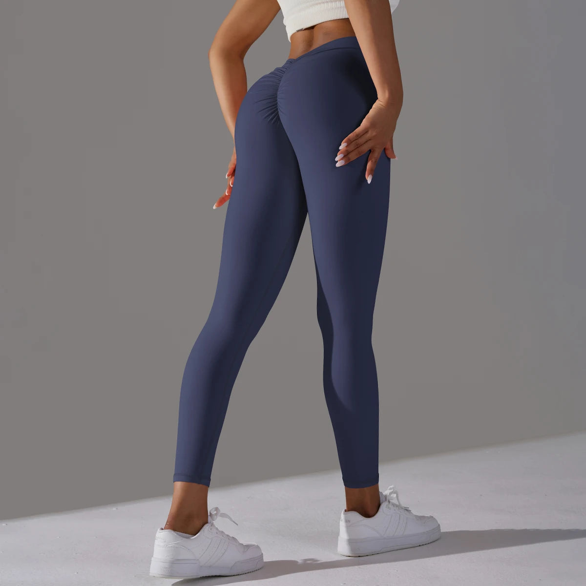 Yoga Leggings Back V Butt Sexy Leggings Women Yoga Pants Fitness Workout Gym Running Leggings High Waist Active Wear Tight Pants