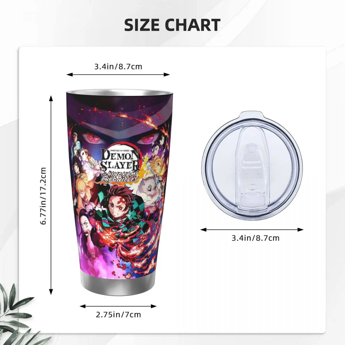 Demon Slayer stainless steel tumbler