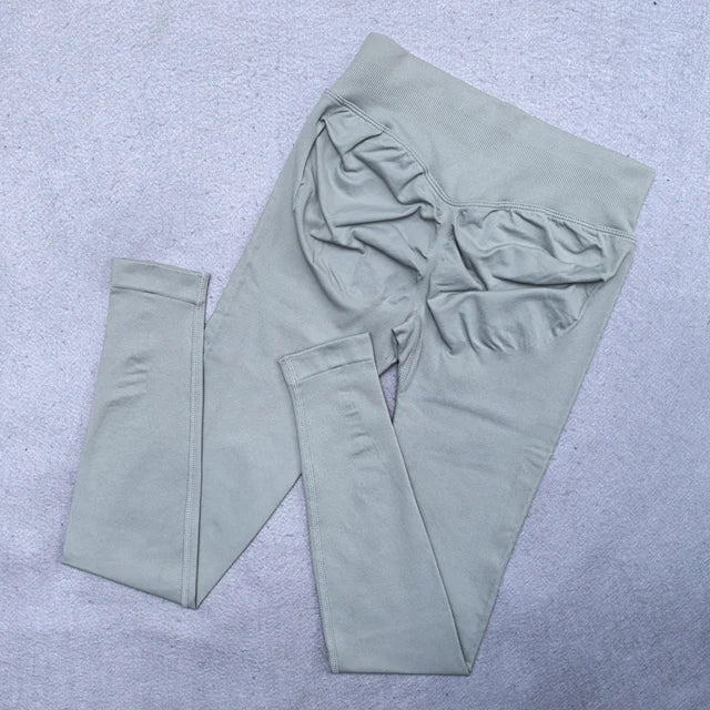 Low Ribbed Waistband Sports Tights