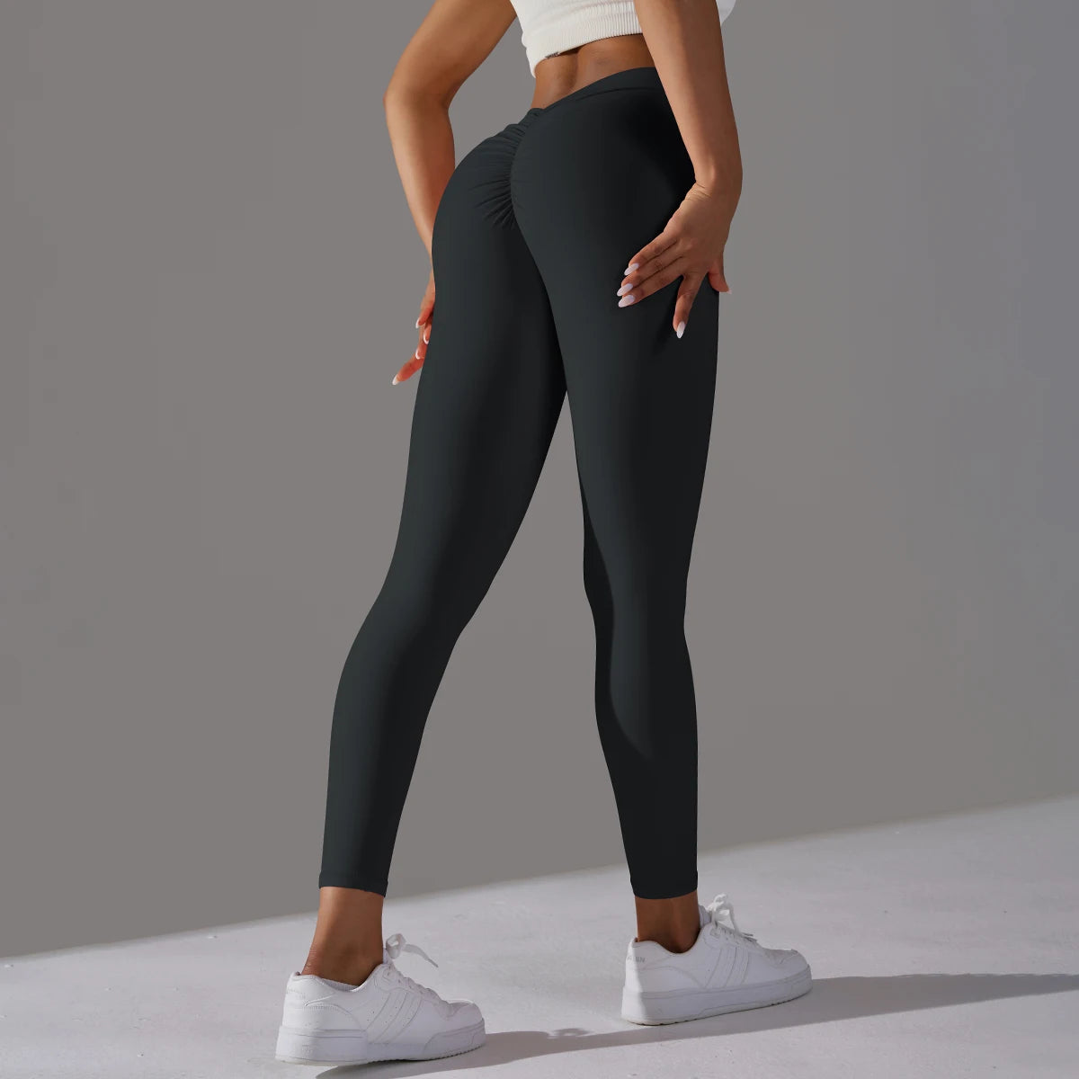Yoga Leggings Back V Butt Sexy Leggings Women Yoga Pants Fitness Workout Gym Running Leggings High Waist Active Wear Tight Pants