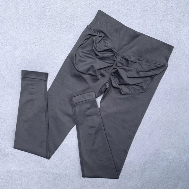 Low Ribbed Waistband Sports Tights