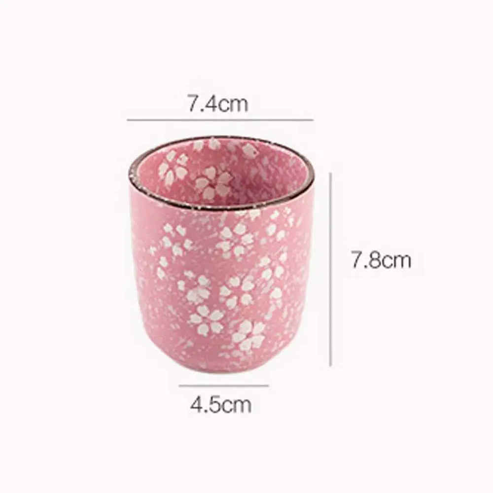 Pink Japanese Style Vintage Sakura Tea Cup