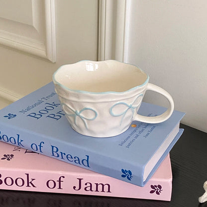 1Pc Bow Ceramic Mug