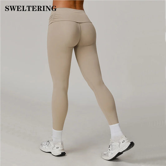 Yoga Leggings Women Hips Lifting Gym Leggings Tights Sport Pants High Waist Fitness Leggings Bubble Butt Workout Running Pants