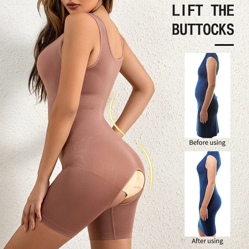 Open-Bust Postpartum Body Shaper (Plus Size)