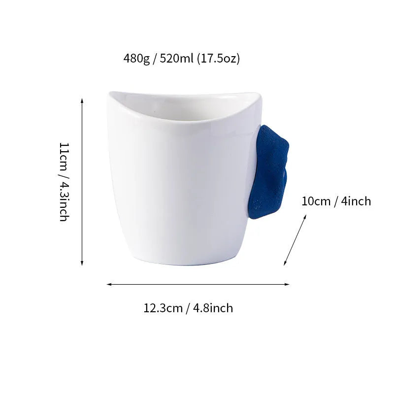 Funny Coffee Climbing Mug Large-capacity High-value Mug Ins Souvenir Creative Ceramic Mug