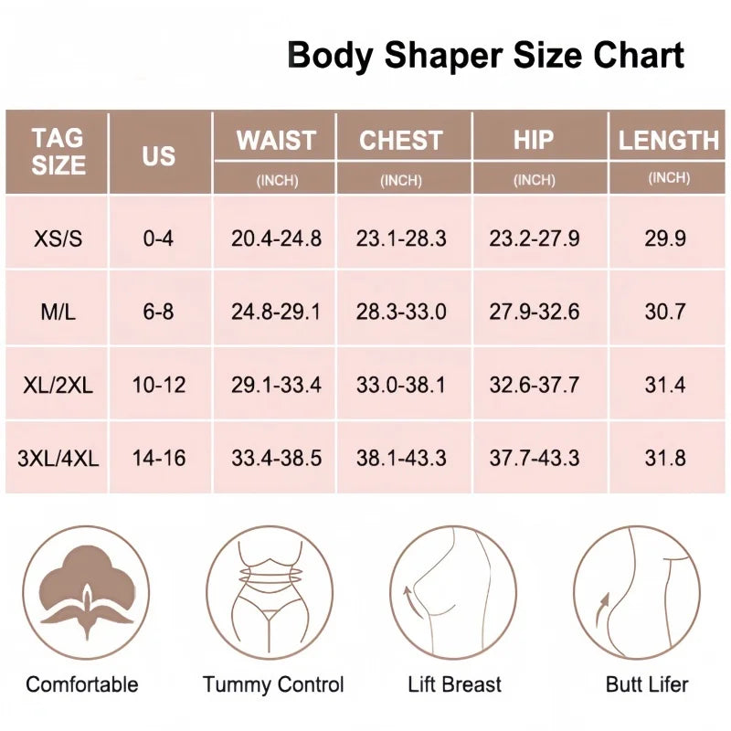 Open-Bust Postpartum Body Shaper (Plus Size)