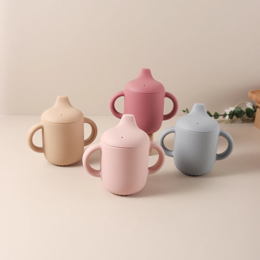 180ML Baby Silicone Sippy Cup