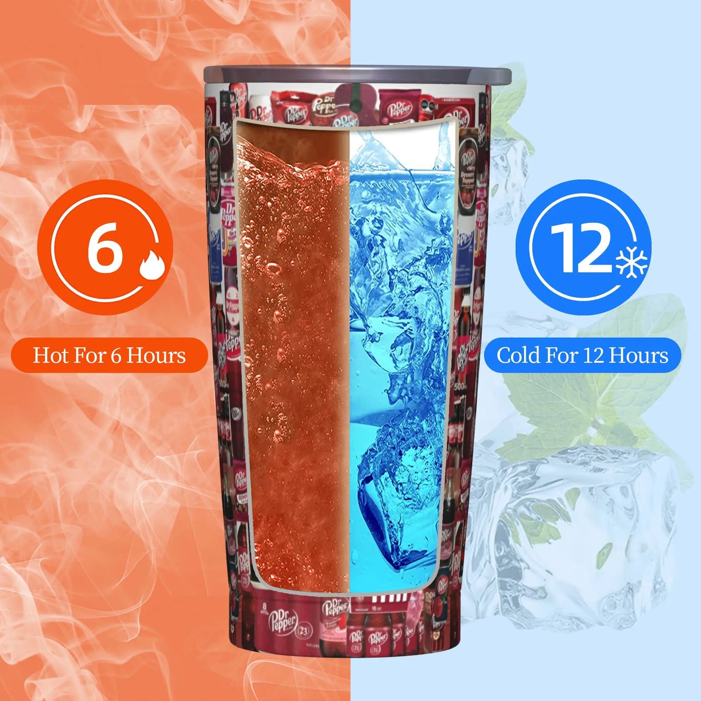 Dr Pepper insulated tumbler