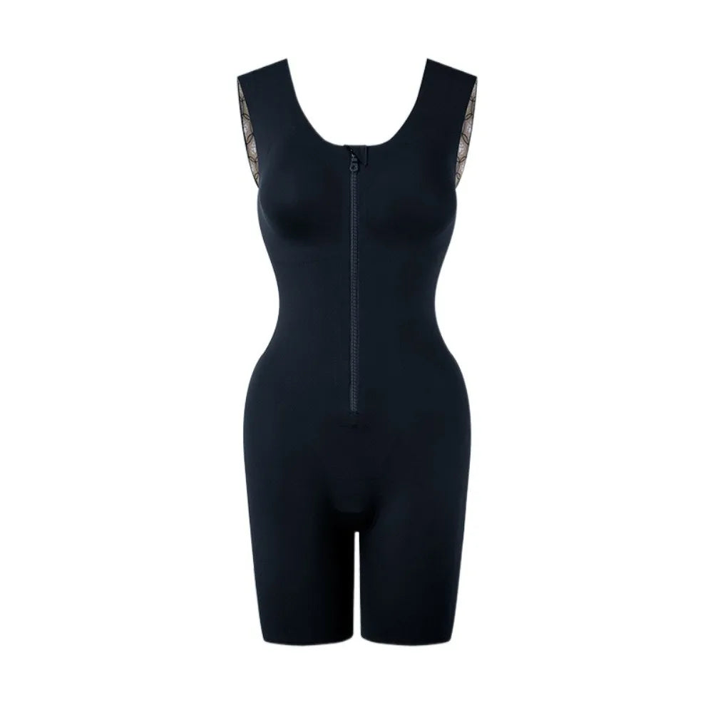 Postpartum Tummy Control Bodysuit with Thigh Coverage