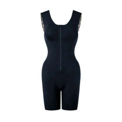 Postpartum Tummy Control Bodysuit with Thigh Coverage