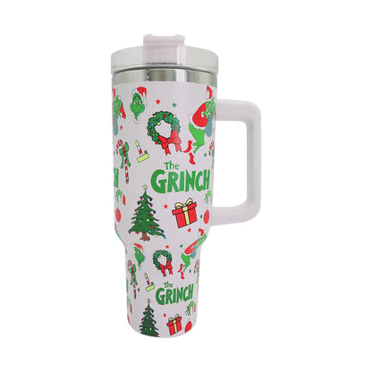 Christmas tumbler with handle