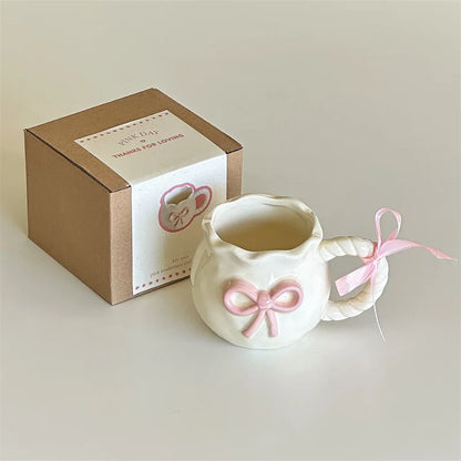 Cute Pink Relief Bow