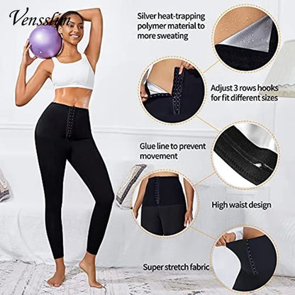 Body Shaper Pants Sauna Shapers Hot Sweat Sauna Effect Slimming Pants Fitness Short Shapewear Workout Gym Leggings Fitness Pants