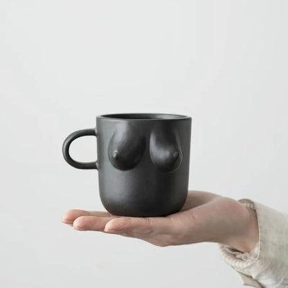 Ceramic Funny Boob Mug Coffee Mug Novelty Gift Titty Shape Breakfast Milk Tea Water Cups Porcelain