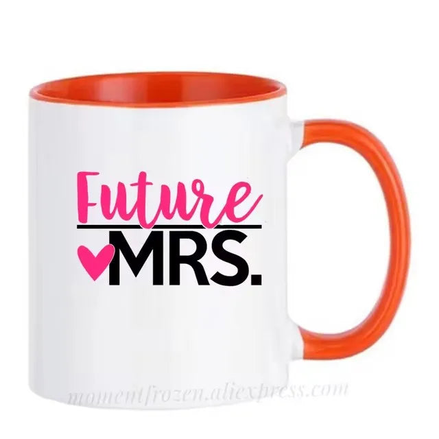 Valentines Gifts Future MRS Wife Mugs Handle Tea Coffee Cups Couples Milk Drinkware Girlfriend Lover Morph Coffeeware Home Decor