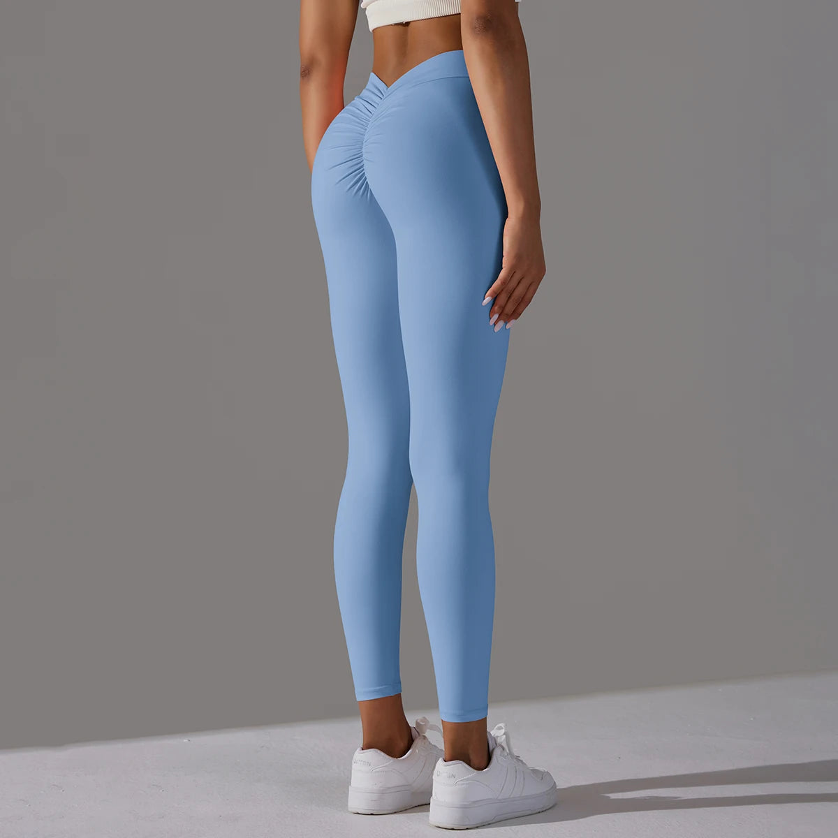 Yoga Leggings Back V Butt Sexy Leggings Women Yoga Pants Fitness Workout Gym Running Leggings High Waist Active Wear Tight Pants