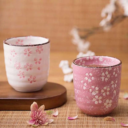 Pink Japanese Style Vintage Sakura Tea Cup