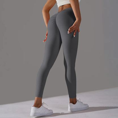 Yoga Leggings Back V Butt Sexy Leggings Women Yoga Pants Fitness Workout Gym Running Leggings High Waist Active Wear Tight Pants