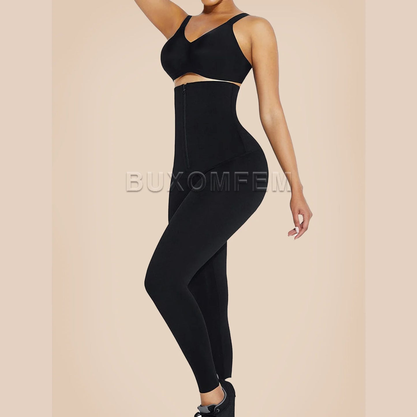 Shaped Up Seamless High Waisted Leggings for Women Front-Zipper Elastic Yoga Pants 2025 Women's Modeling Sexy Underwear Bottoms