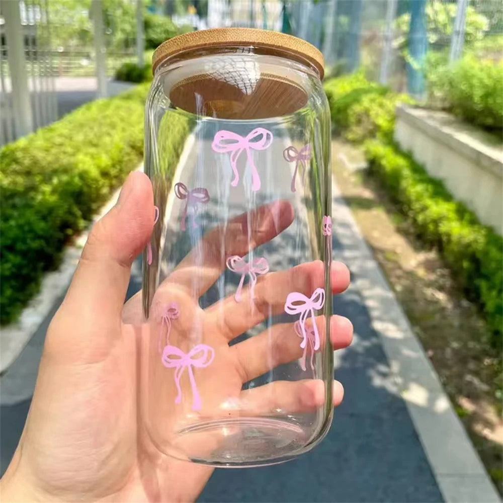 Straw Tumbler Glass Cup for Everyday Drinks