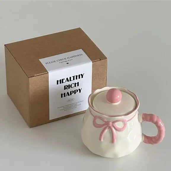 Cute Pink Relief Bow